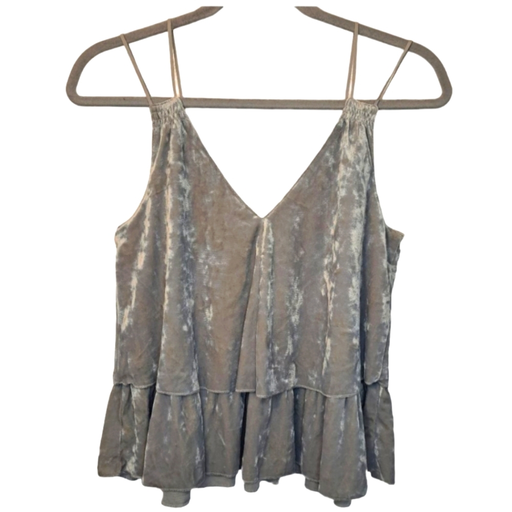 NEW Aerie Gray Soft Velvet Tank Top Size XS